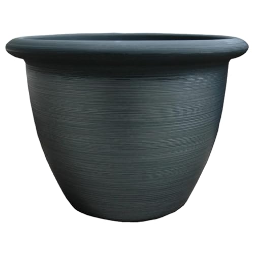 "The HC Companies Planter, Painted Black, 9"""