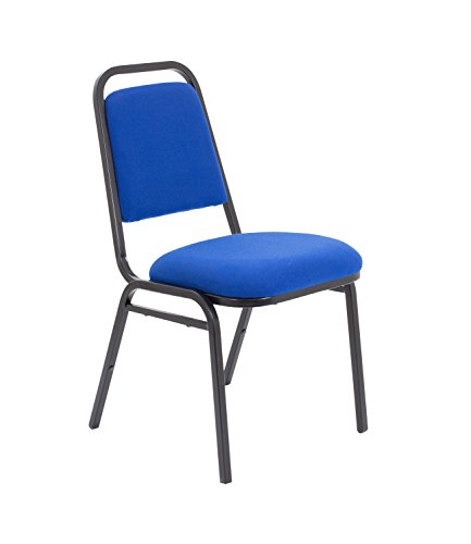 Office Hippo Heavy Duty Meeting Chair, Versatile & Robust Stackable Office Chair, Desk Chair With Strong Frame & Padded Durable Seat Cushion, Hard Wearing Conference Chair - Royal Blue, Single