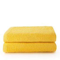 Top Towel - Plus - Large Bath Towels - Bath Towels - 2 Bath Towels - 100 x 150 cm 100% Cotton - Lemon