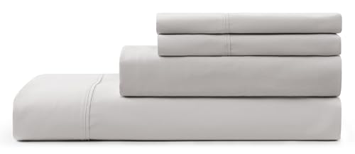 UGG 11794 Hedi Full Bed Sheets and Pillowcases 4-Piece Set Sleep in Luxury Machine Washable Deep Pockets Wrinkle-Resistant Breathable Cozy Comfort Silky Cooling Sheets, Full, Stone