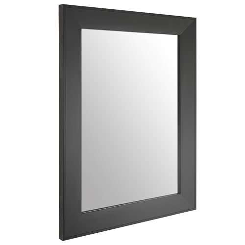 "Ruomeng Rectangular Wall Mirror 12"" x 16"" Framed Mirror for Bathroom, Bedroom, Entryway, Living Room, Black"