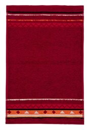 Möve frottana Country guest towel 30 x 50 cm, 100% cotton, ruby
