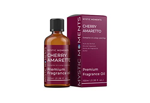 Mystic Moments - Cherry Amaretto Fragrance Oil - 100ml - Cherry Amaretto notes create a cherry almond liqueur scent for candles, soaps, wax melts and diffusers.