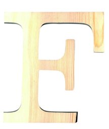 Artemio 11.5 cm Wooden Letter F in Upper Case, Beige