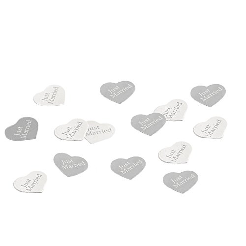 Neviti Wedding Confetti - Tissue Paper/Biodegradable - White/Silver - 20 Individual Boxes