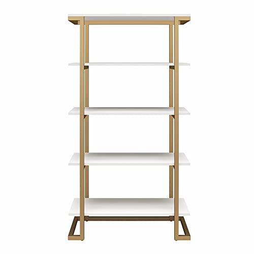 Dorel Home Camila 5 Shelf Bookcase, White