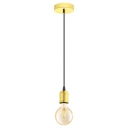 Eglo Pendant Light Yorth, 1-Light Cord Pendant Vintage, Industrial