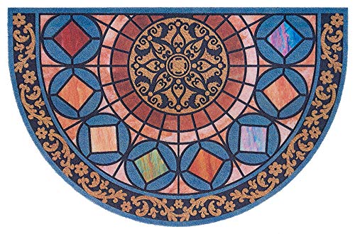 Hanse Home Printed Doormat Flocked 3D Look with Non-Slip PVC Floor Dirt Trapper Mat Door Mat Dirt Trapper Entrance Rug Indoor and Outdoor Various Designs, 45 x 70 cm, Checked