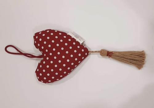 Soleil d'ochre Love Brand Door, Cotton, Red, 10 x 10 cm