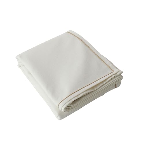 Enjoy Home Water-Repellent Tablecloth 140 x 240 cm Linen Look 80% Cotton and 20% Polyester, Recycled Cotton 180 g/m??, Lina Outdoor Table Decoration Collection, Bohemian Country Spirit
