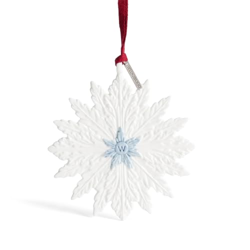 Wedgwood Festive Winter Ornament White & Blue