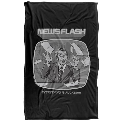 Steven Rhodes Newsflash Silky Touch Super Soft Throw Blanket 91 X 147 Cm