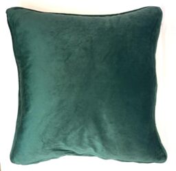 Rapport home Piped Velvet Square Reversible Cushion Cover 43 x 43cm Navy and Emerald