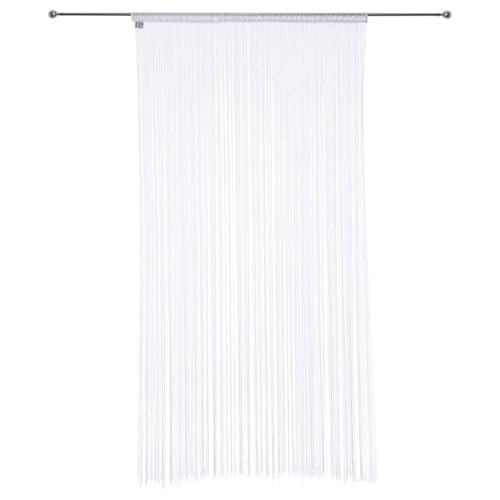 Well Home Thread Curtain 90 x 200 cm in White Light and Modern