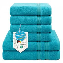 Hammetex Bathrobe 100% Cotton Unisex for Men and Women Quality 400 g/m² Quality Soft Absorbent Terry Towelling Bathrobe for Couples with Pockets