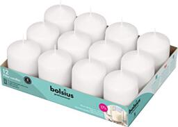 Bolsius Basic Candles for Decoration dimensione cero singolo: h 7.8 cm Ø5.8cm Bianco