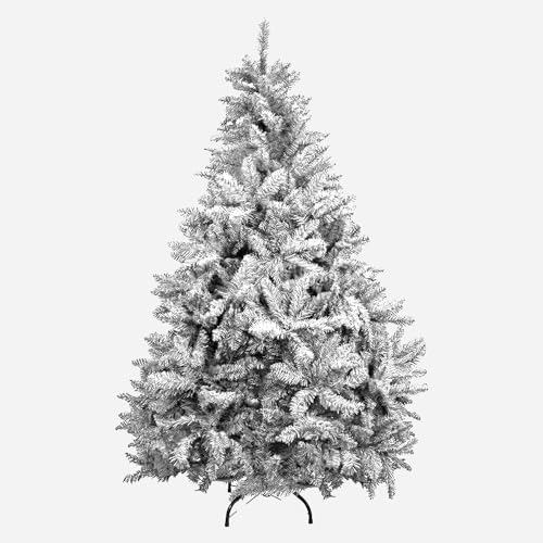 Ofituria Christmas Tree, Aluminium, Natural Green with Snow, 120 cm