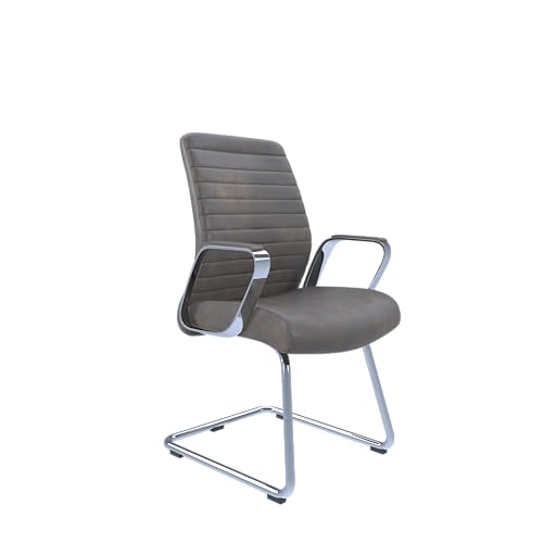 Office Hippo DAWN VISITOR LEATHER EXECUTIVE CHAIR I BROWN PU