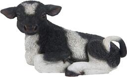 True To Nature 23.3 x 10.5 x 12.8 cm Resin Cow Black and White Lying