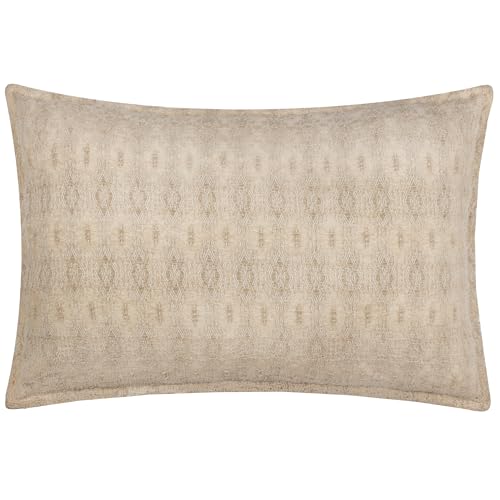 Yard Ramas Jacquard Polyester Filled Cushion (Chalk, 40 x 60 cm)