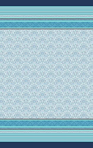 Bassetti Bedspread Cotton 240 x 255 cm Blue