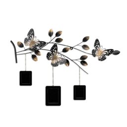 Handmade Decorative Metal Wall Accessory, 93 x 65 x 4 cm - 100% Metal, Unique Hand-Painted Design - Perfect for Home Decor, Adds Elegance & Style