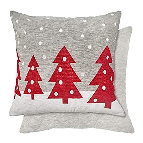 Emma Barclay Chenille Christmas - Cushion Cover 'Tree' - 17x17 (43x43cm)