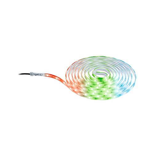 Paulmann 78892 LED Stripe SimpLED Outdoor 5 m IP44 24 LEDs/m RGB incl. 1 x 13 Watt Dimmable Light Strip Transparent Plastic