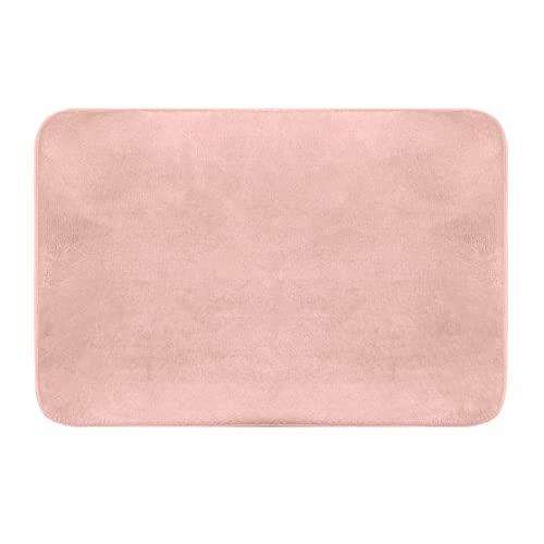 Sweet Home Pink Super Soft Foam Bath Mat, Non-Slip - 70x50