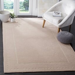 Safavieh Traditional Rug for Living Room, Dining Room, Bedroom - Bella Collection, Short Pile, in Light Pink and Ivory, 152 X 152 cm