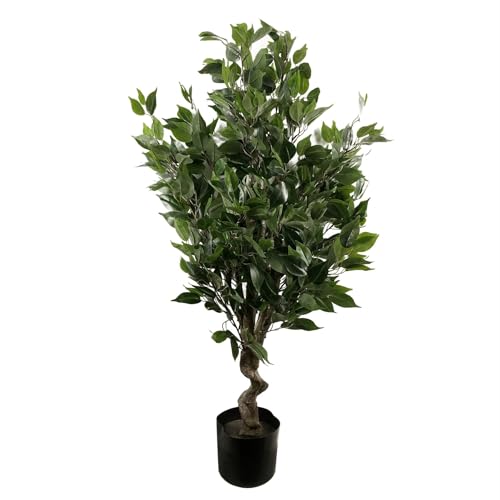 Leaf Realistic Artificial Ficus Tree/Plant, 110cm Evergreen