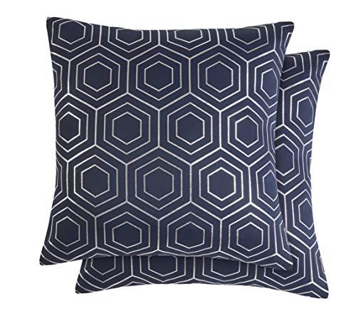 Emma Barclay Hartford - Cushion Cover in Navy - 17x17 (43x43cm)
