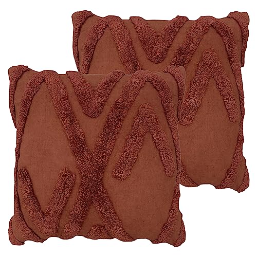 furn. Kamjo Geometric Tufted Polyester Filled Cushion - Twin Pack