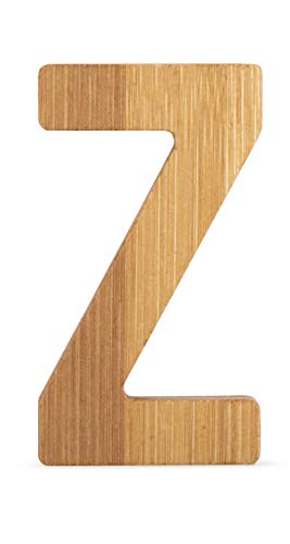 Small Foot 12079 ABC Letter Z Made of Sustainable Bamboo Can Be Combined with Other Letters as Decoration or Door Sign
