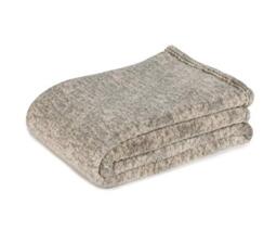 Gözze - Cosy Living Room Blanket/Throw, Marbled, 150 x 200 cm - Ivory