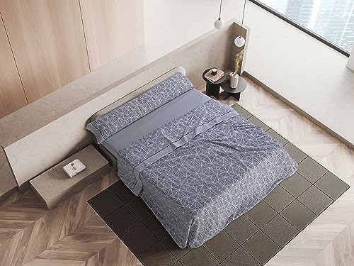 Mantas Mora - Set of combined cotton sheets + pillowcases - 3/4 pieces - 144 thread count - interseason pattern - Model M81
