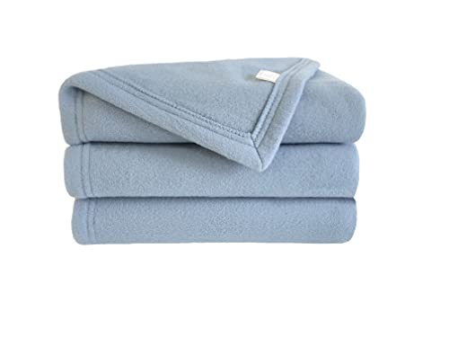 Poyet Motte Polex Fleece Blanket Polyester Forget-Me-Not, polyester, Myosotis, 220x180 cm