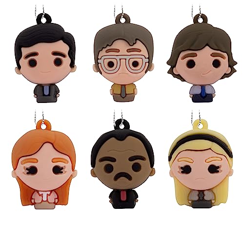 Hallmark The Office Miniature Christmas Ornaments, Set of 6, Plastic