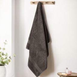Bianca Supima Cotton 100x150cm Bath Sheet Charcoal Grey