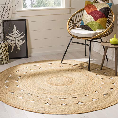 Safavieh Natural Fiber Collection 3ft Round Jute Area Rug