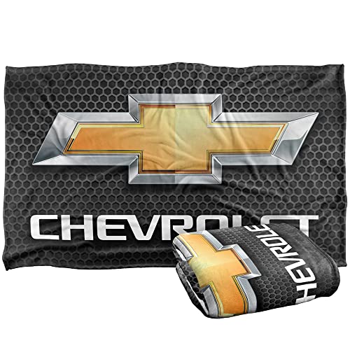 Chevy Chrome Bowtie Silky Touch Super Soft Throw Blanket 91 x 147 Cm