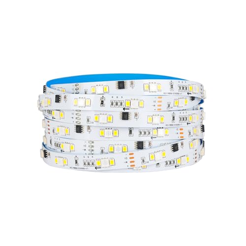 Eglo LED Strip Light RGBIC, lightstrip with Light Effects, Gaming Room Setup and Party Decor, Coloured Flexible Stripe, Warm White and RGB, 3 m