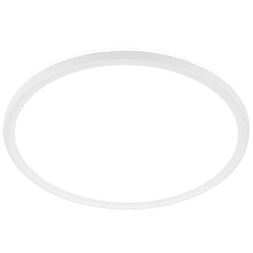 BRILONER Leuchten LED Ceiling Panel, Ceiling Light, Ceiling lamp incl. backlighting Effect, 22 watts, 3,000 lumens, 4,000 Kelvin, White, Round, Ø 42cm