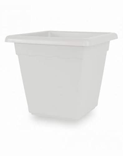 House&Style VASE Vulcano Square White 32 (31x31x26), As Shown in The Picture, Come DA FOTO