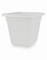 House&Style VASE Vulcano Square White 32 (31x31x26), As Shown in The Picture, Come DA FOTO
