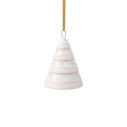 like. by Villeroy & Boch – Winter Glow ornament tree, Christmas decoration in Premium Porcelain, tree decoration, White / Beige