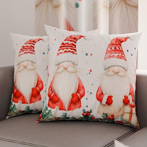 PETTI Italian Artisans - Pair of 30x30 cm Microfiber Cushion Covers, Christmas Pillow Cases, Christmas Decor Cushions for Bedroom, Sofa, Living Room, Set of 2 Cushion Covers, Xmas Pillow Case 6