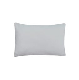 Sleepdown 100% Bamboo Cotton Housewife Pillowcases 2 Pack - Luxury Pillow Covers Super Soft Hotel Quality Breathable Plain Fabric - Grey - 48cm x 74cm