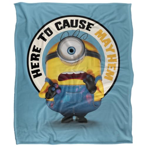 popfunk Minions And Monsters Here To Cause Mayhem Silky Touch Super Soft Throw Blanket 152 X 127 Cm