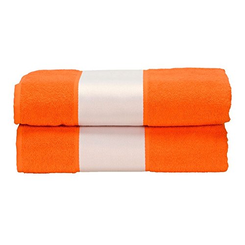 A&R Towels Subli-Me Bath Towel, Bright Orange, One Size 70x140cm